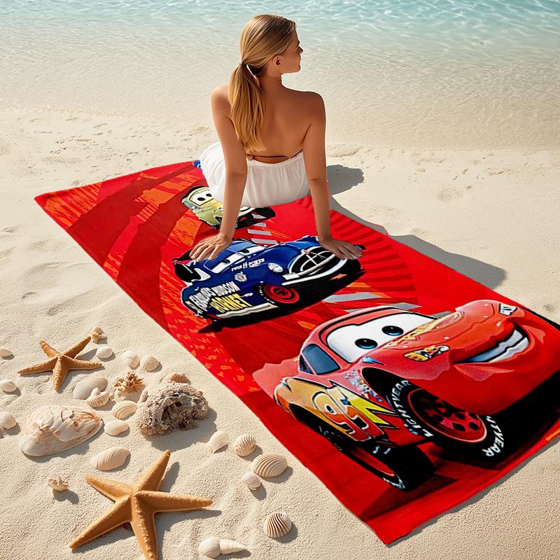 Lightning McQueen beach towel Outdoor camping Beach towel for vacation swim Outdoor pool Absorbent bath towel