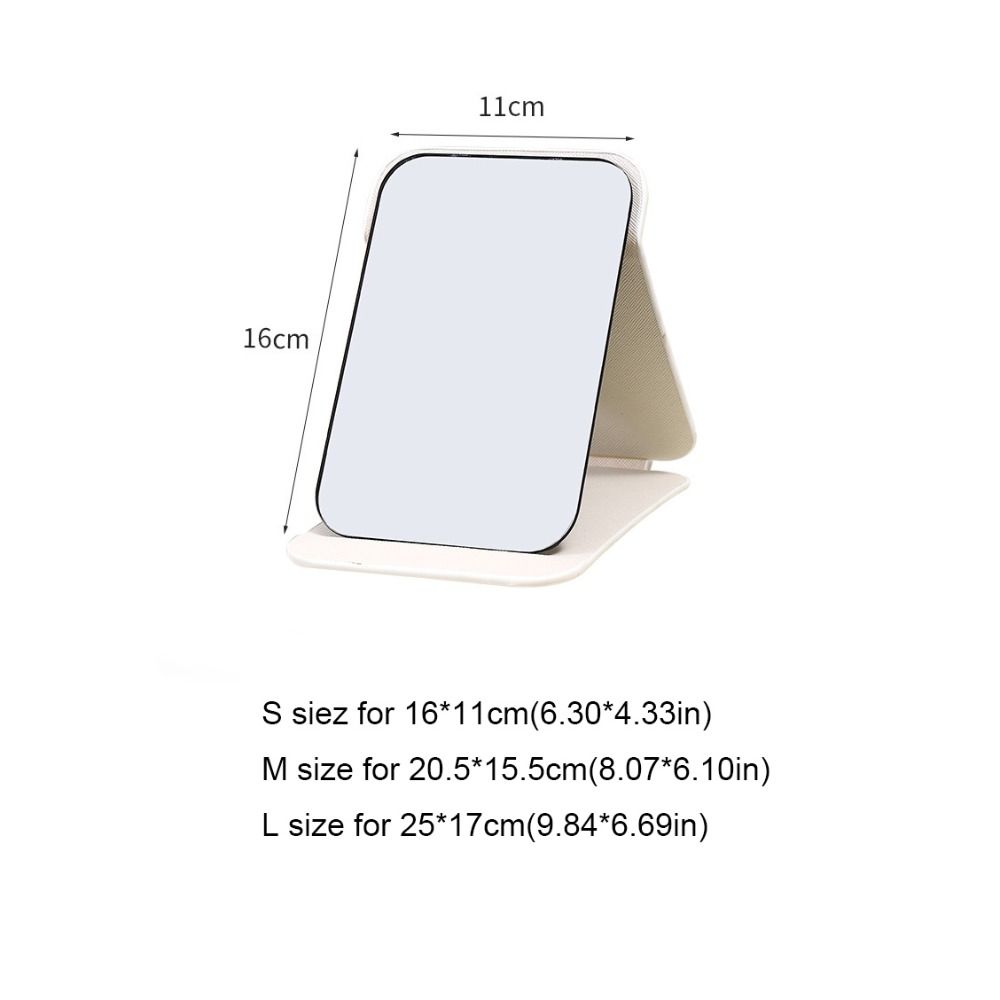 Cosmetic Desktop Vanity Mirror Square Shape Makeup Mirror Simple Table Mirror Make Up