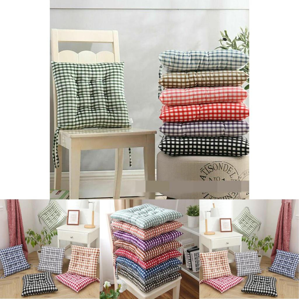 Утолщенная подушка для стула с сетчатым узором для столовых и татами-комнат