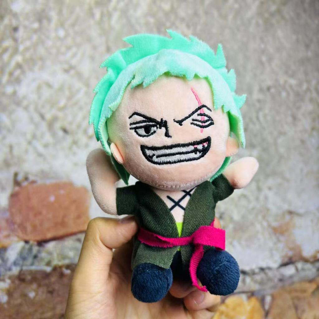 15 см Аниме Фигурка One Piece Милый Зоро Луффи Игрушки Кавайная Статуэтка Фигурка Модель Куклы Подвеска Детские Рождественские Подарки