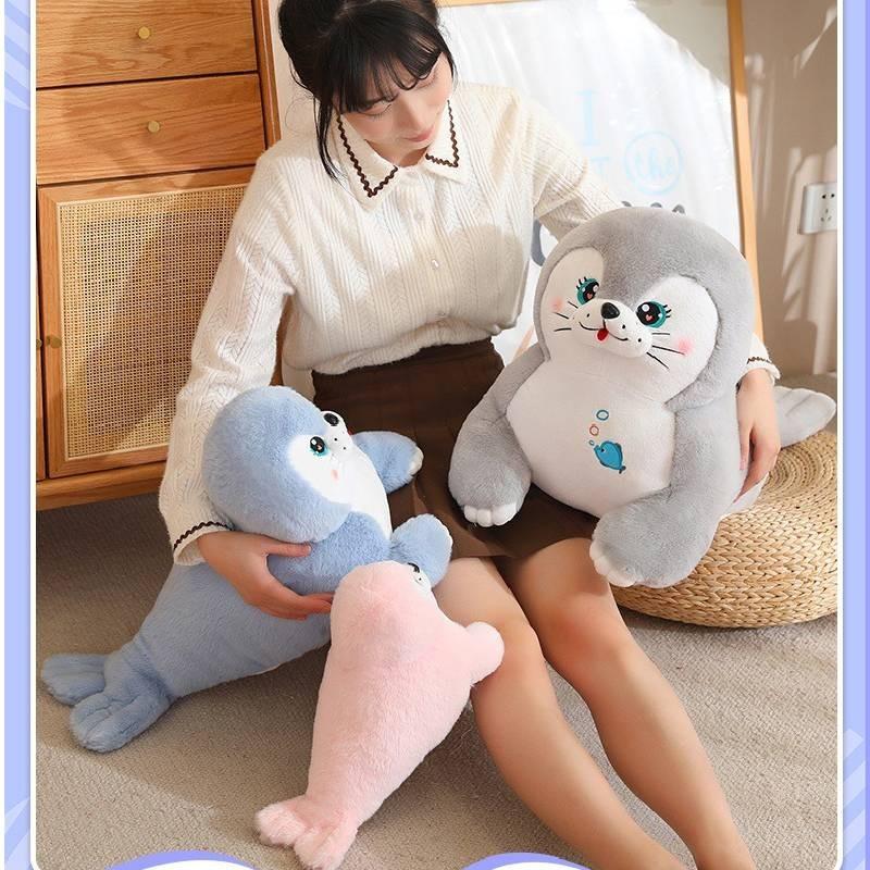 Sea Plush Lion Toy Marine Animal Stuffed Doll Kids Gift Bedroom Decorations