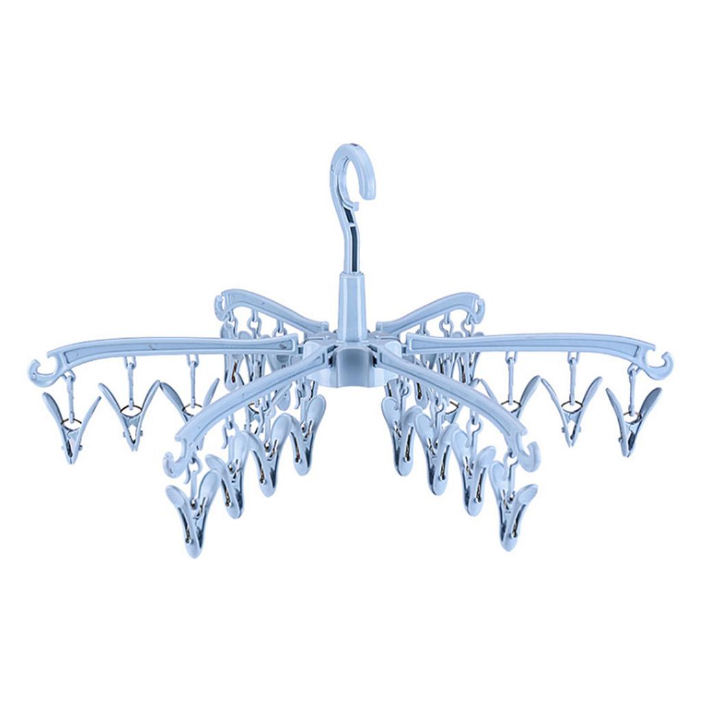 Ветрозащитная сушилка с 24 зажимами, вращающаяся складная вешалка, сушилка для носков, бытовая многофункциональная сушилка для нижнего белья