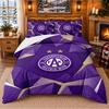 Printed 3Pcs Bedding Set Austria Wien FC Pattern Bed Sheet Pillowcase For Bedroom Decor