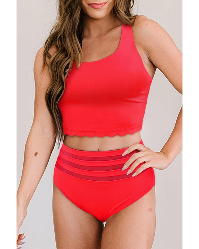 Azura Exchange Criss Cross High Waist Bikini