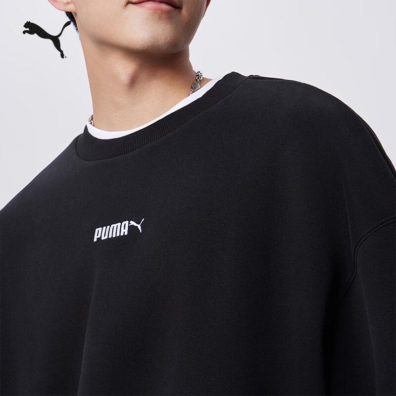 Puma 534365 Флисовая толстовка оверсайз с круглым вырезом