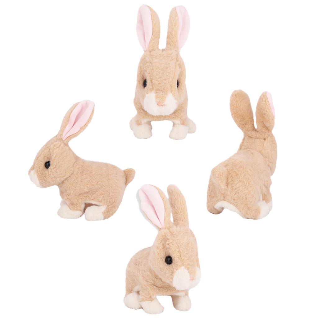 Cute Walking Pet Electric Toy Soft Gift Plush Rabbit For Kids