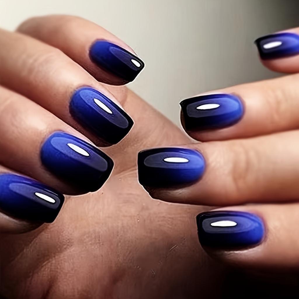 24pcs Wearable Nails Classic Fashion Gradient Nail Art Advanced Art Wearable Nail Beauty and Health Products