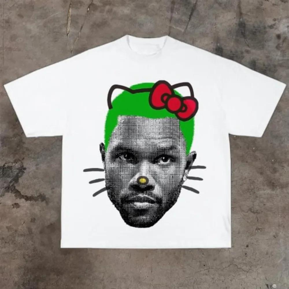 Funny Printed Vintage Tops Hip Hop Streetwear Oversized Short Sleeve T Shirts Clothing Summer Fashion Tshirts Unisex Unisex