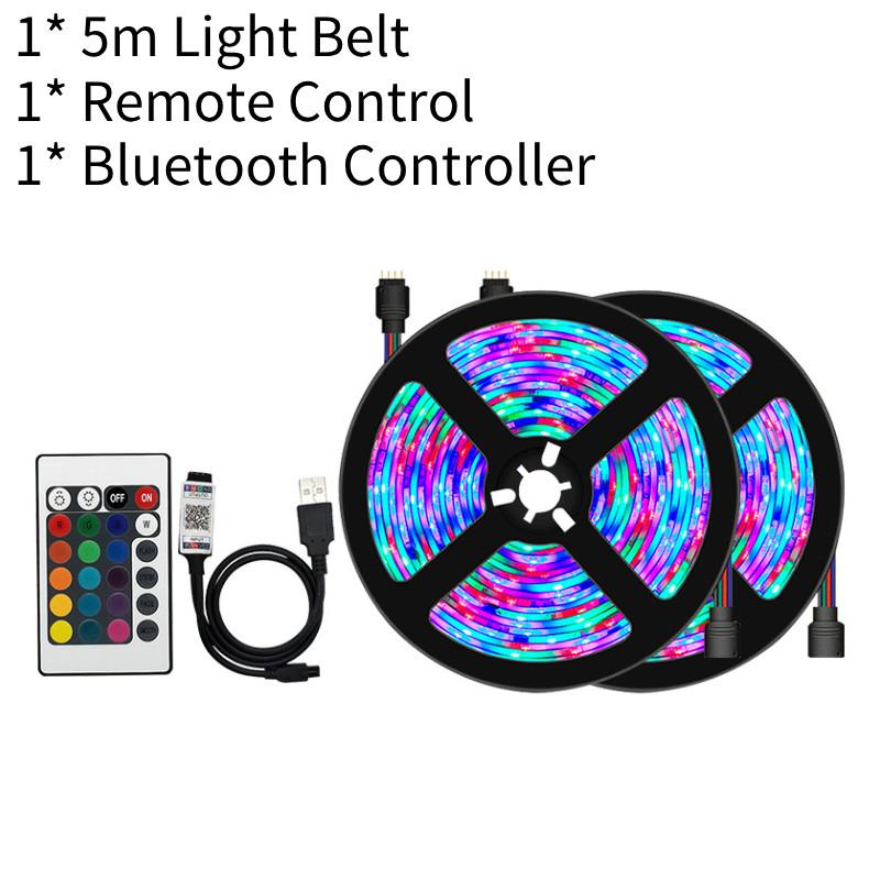 Набор многоцветной светодиодной ленты с Bluetooth 5050 RGB пульт дистанционного управления для подсветки телевизора