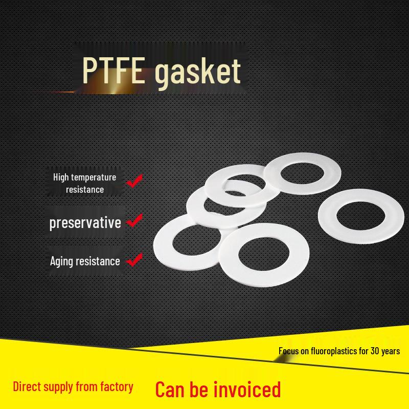 High-Temperature PTFE Gasket - Polytetrafluoroethylene Flange Gasket for Pressure Gauges