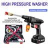 Toolbox Not Included 20000/30000mAh Car Wash High Pressure Washer Water Gun 60Bar Car Accessory Cleaner for Auto Home Garden Cleaning Washing Machine