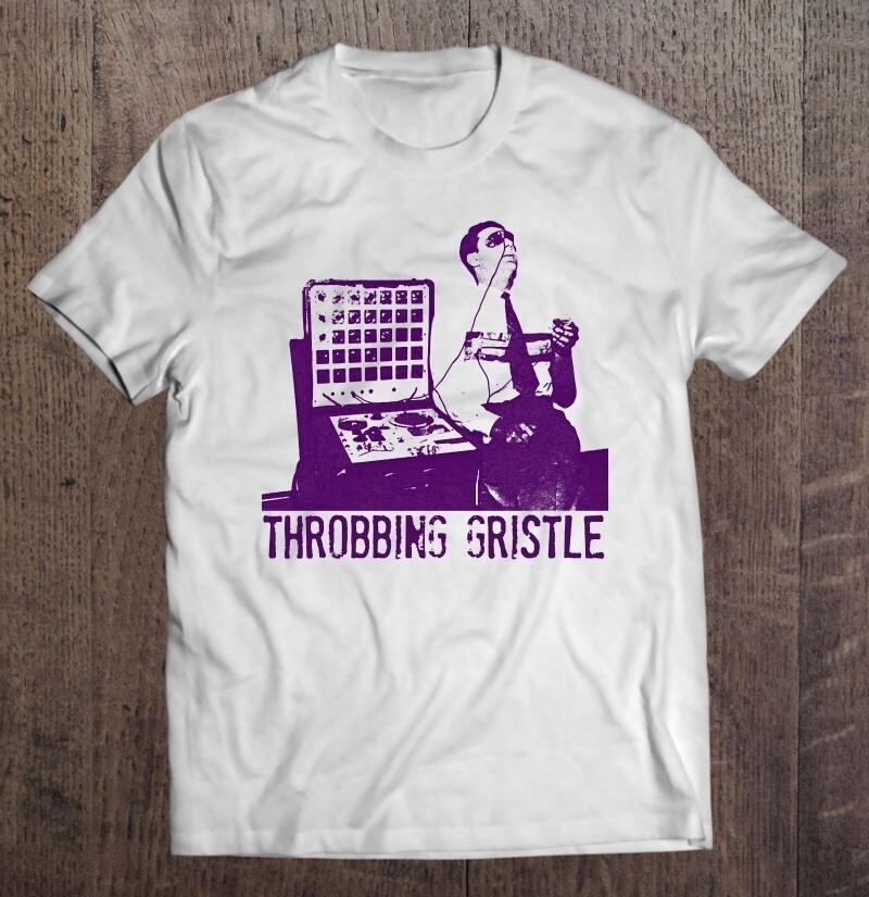 Vtg Throbbing Gristle Band Music Lover Cotton White S-5XL Unisex Shirt UR122