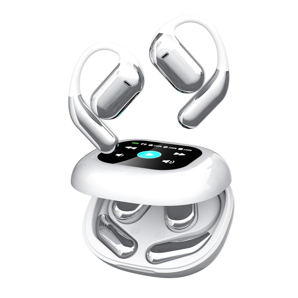 Умные беспроводные наушники с сенсорным экраном, большой емкостью, сабвуфером, Hi-Fi стерео с микрофоном, гарнитурой с шумоподавлением, водонепроницаемые