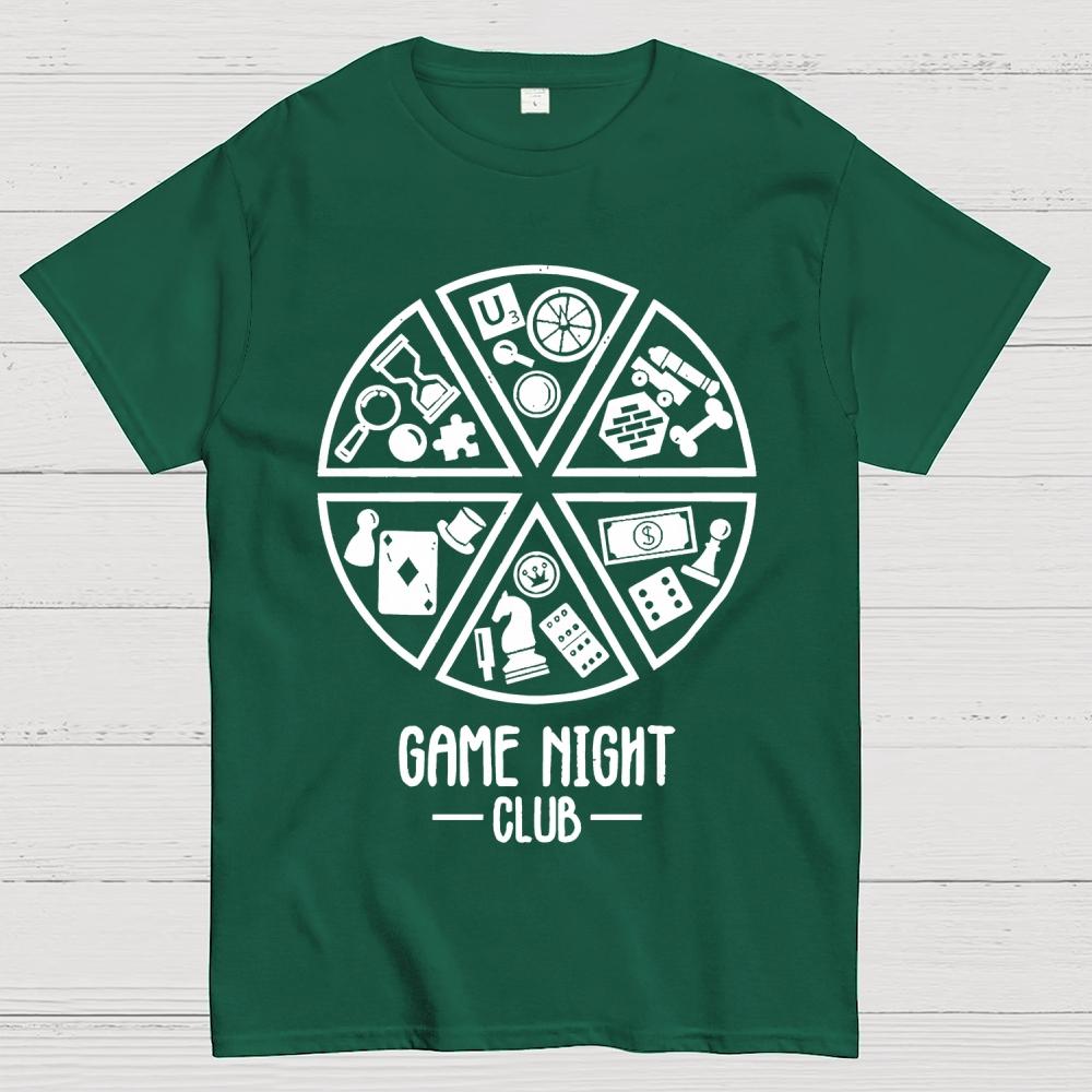 Game Night Club Cotton Summer Casual Cool Loose T-Shirt