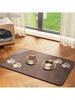 Pet bowl mat, moisture absorbing and anti-slip, for dogs and cats,