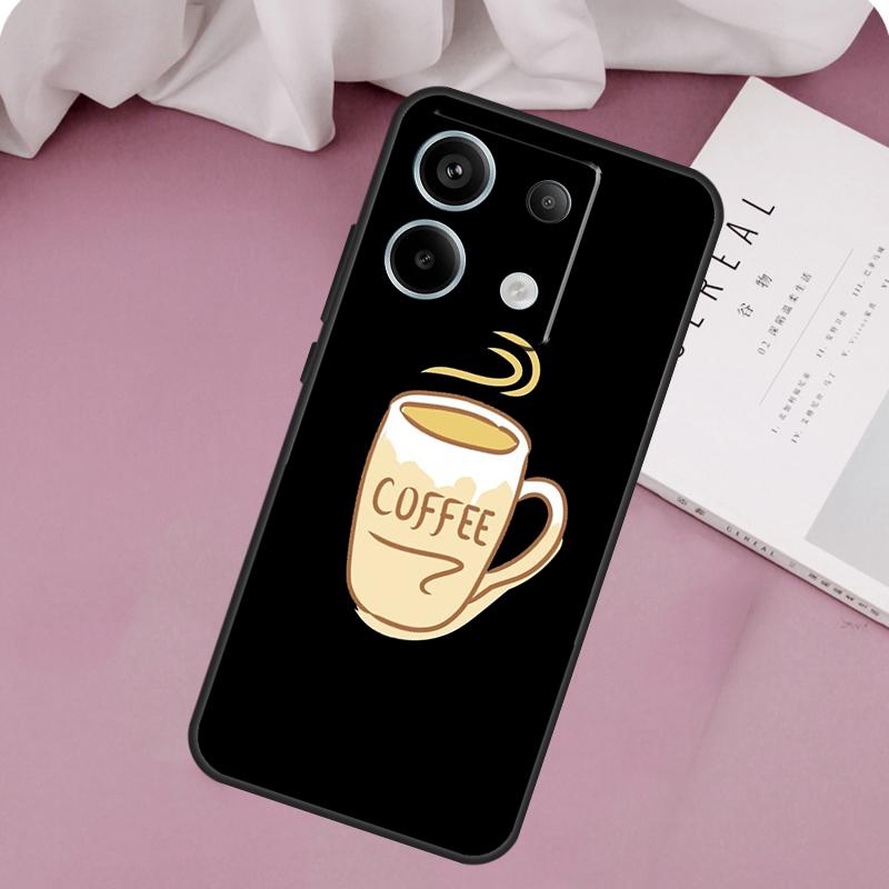 Чехол-футляр для кофейной винной чашки для Xiaomi Redmi Note 14 13 12 11 10 9 15 Pro Plus Redmi 15 14C 10C 12C 13C 15C