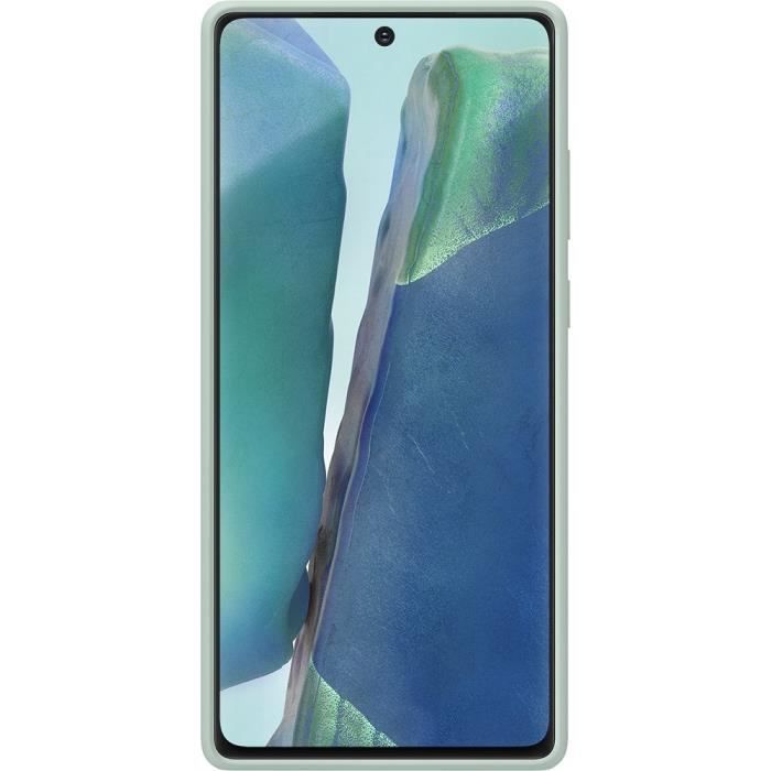 Coque en silicone vert note20