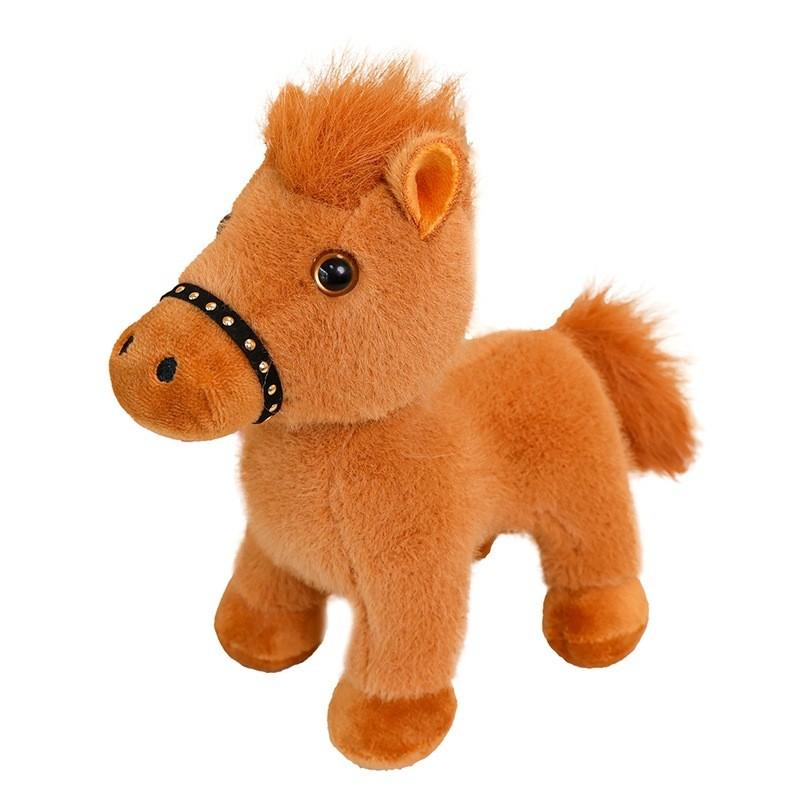 Year Of The Horse Plush Toy With Rotatable Head For Chinese New Year Gifts