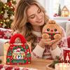 Snowflake Pattern Squeeze Toy Squeezy Stress Relief Plush New Steamer Basket Box Bowknot Decor