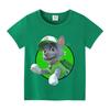 Paw Patrol T-shirt for Children Cartoon Chase Skye Clothes Boys Girls Anime Clothes Kawaii Summer Kids Round Collar Tee Top Gift