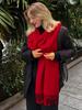 Luxury Solid Cashmere Scarf Women Big Size Winter Tassel Shawl Pashmina Handkerchief Lady Pareo Soft Outdoor Windproof Bufanda