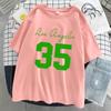 Лос-Анджелес Джерси номер 35 футболки с принтом женские уличные футболки большого размера хип-хоп дышащие футболки крутые мягкие футболки