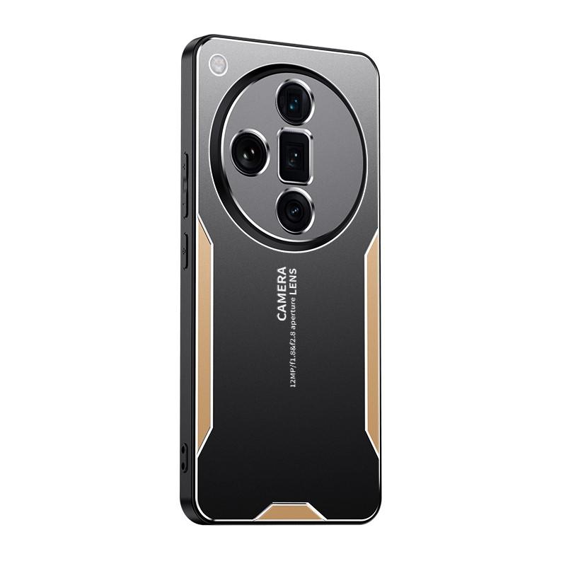 Для OPPO Find X7 Чехол Металлический Алюминиевый Чехол Защитный Линзы Frost Чехол Для OPPO Find X7 Предотвращает Отпечатки Пальцев Металл+ТПУ