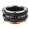 CONCEPT IV Mount Adapter for Nikon Lenses To Fujifilm Manual Matte Infinity Direct from the Manufacturer K&F NIK-FX F-Mount X-Mount Cameras, Focus,