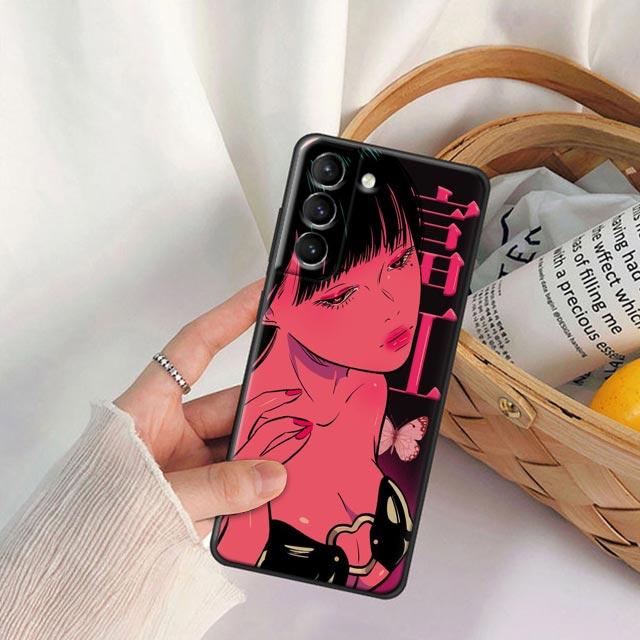 Японская мультяшная сексуальная девушка Чехол для телефона для Samsung Galaxy S22 S21 S20 Fe 5G S7 S8 S9 S10e Plus Ультрамягкий силиконовый чехол Funda Coque