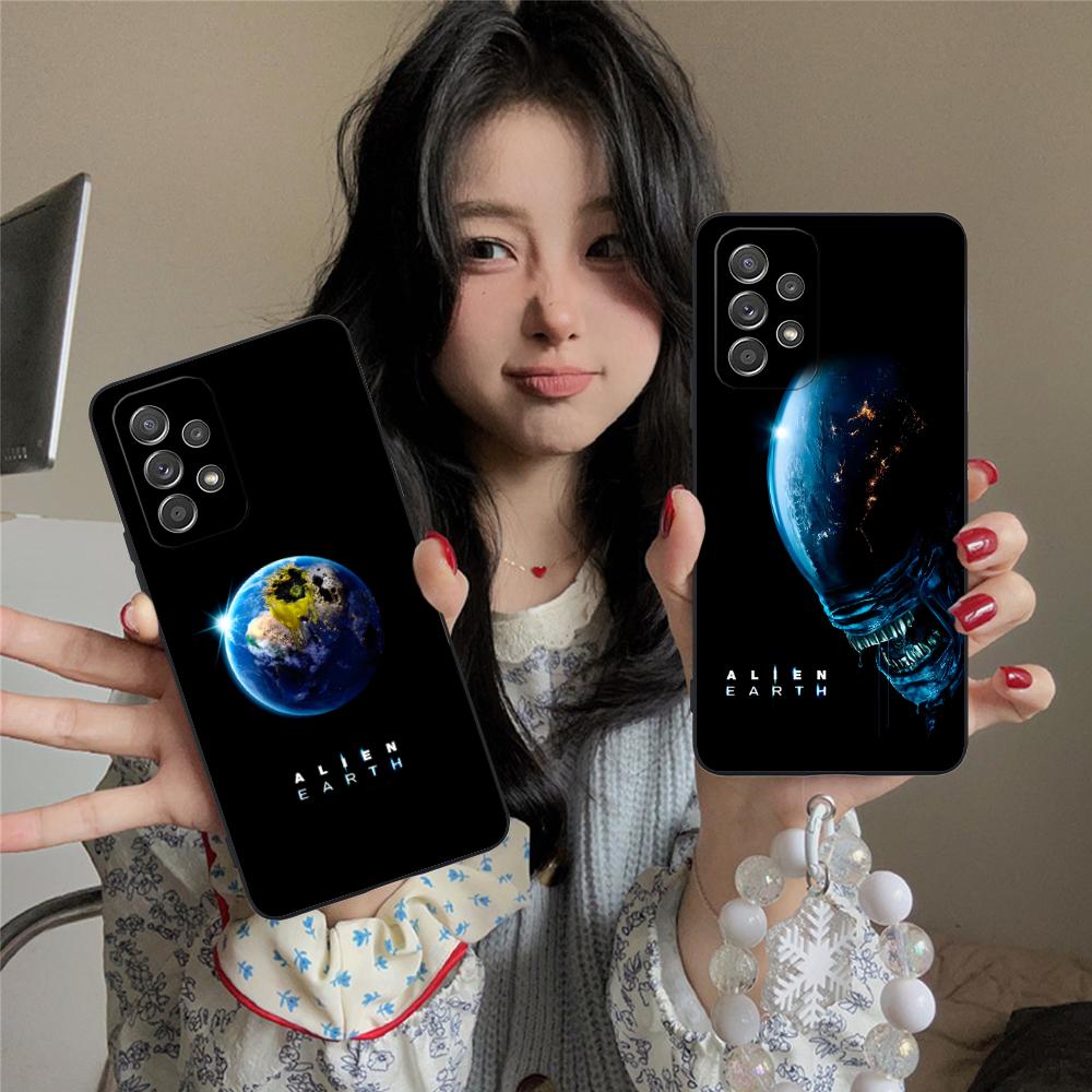 Alien Earth Mobile Cell Phone Case for Samsung Galaxy A56 55 54 53 52 51 36 35 34 23 16 15 5G Colorful Cover Pretty Cover Luxury