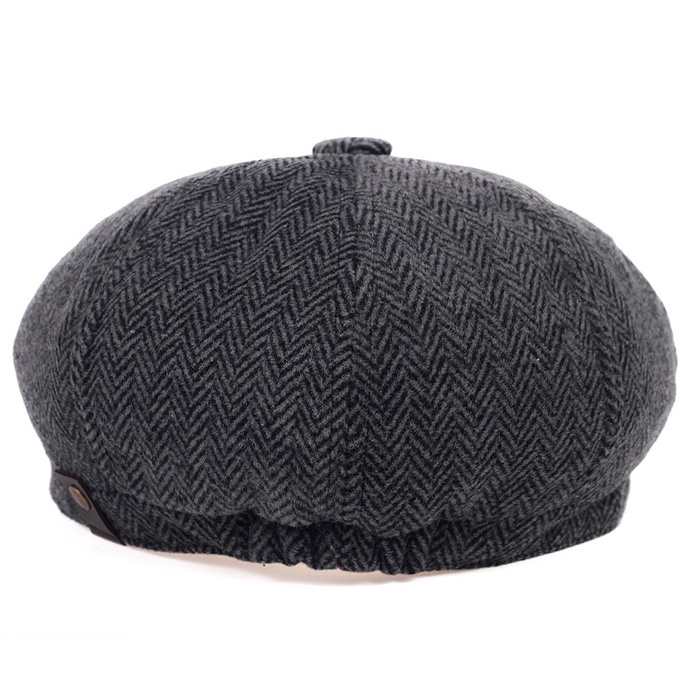 Fashion Wool Newsboy Caps Men Herringbone Flat Caps Women Coffee British Gatsby Caps Autumn Winter Warm Woolen Hats Gorras