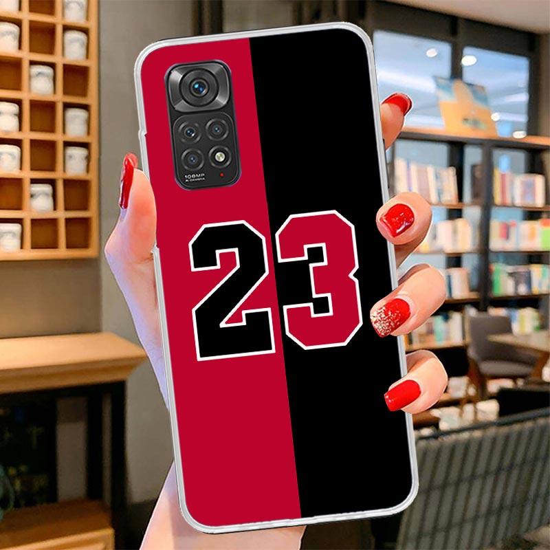 Basketball 23 24 8 Number Cover Phone Case For Xiaomi Redmi Note 15 14 13 12 11 10 Pro Plus 14S 12S 11S 11T 11E 10S Soft Fundas