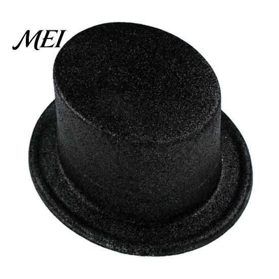 Reusable Party Hats for Annual Events Shiny Top Hats, Glitter Hat Adult Kids, Colorful Magician Hat, Victorian Dress Up Christmas Sparkling