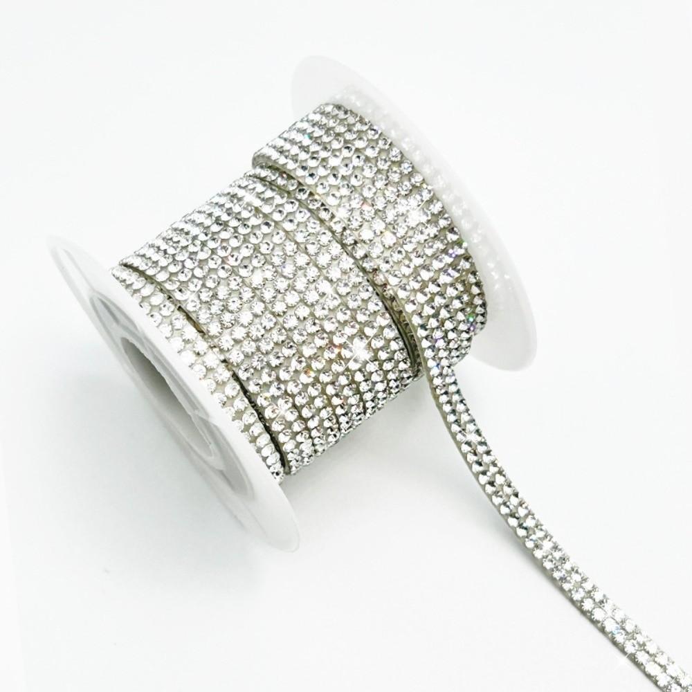 5M Самоклеящаяся наклейка с хрустальными стразами, ширина 5 мм, хрустальный мотив, самоклеящиеся стразы, разноцветные клейкие бриллианты