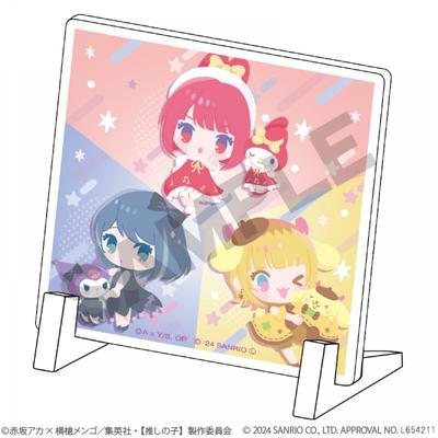 Oshi No Ko OshiNoKo X Sanrio Персонажи Мини-акриловая панель OshiNoKo X Sanrio Персонажи B