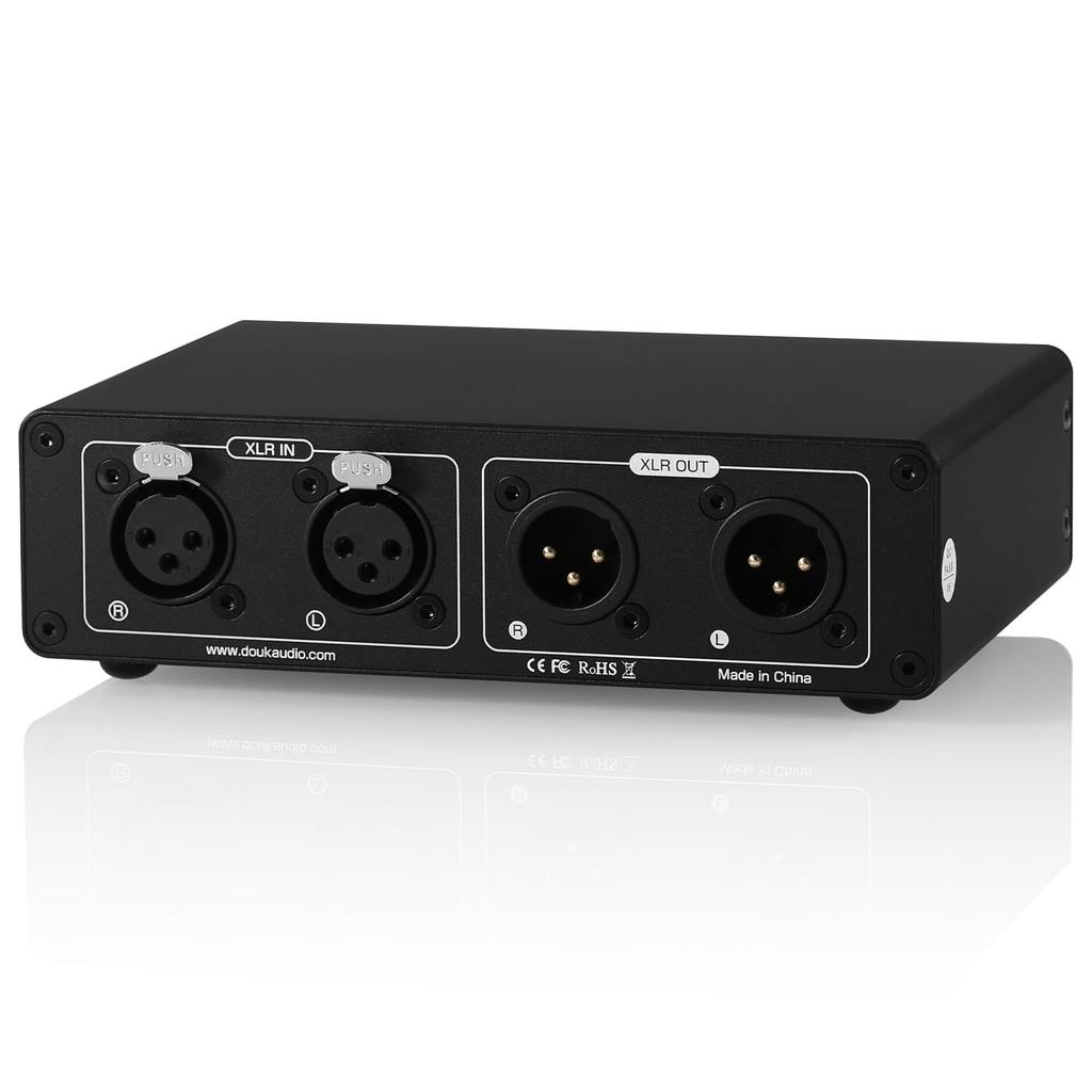 Nobsound HIFI Пассивный регулятор громкости XLR балансный ALPS Низкопрофильный алюминиевый Подходит для студии звукозаписи Для аудиофилов VOL-3 Вход/выход контроллера, 4-секционный