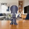 Компактное украшение-полка 3D-печатная фигурка инопланетянина, Забавная фигурка, Коллекционная статуэтка с большой головой, Модное украшение для комнаты, Настольное украшение, Подарок для влюбленных