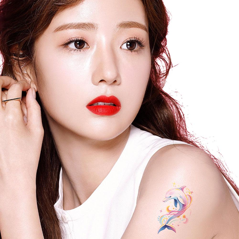 Красочные наклейки-тату с бабочками, водостойкие, долговечные, милые, японские, дофаминовые, смываемые татуировки G1S6