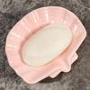 1 PC Ceramic Cartoon Duck Soap Dish Shell Shaped Soap Holder Soap Dish Suitable for Tray Bathroom Accessories Shower Bathtub