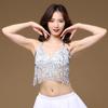 Кисточки Холтер Бюстгальтер Блестки Костюмы для танца живота для женщин Топ для танца живота Латина