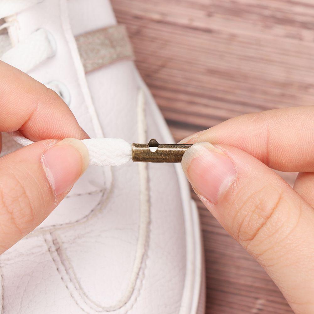 Women Man DIY Unsex Shoestrings Bullet Aglets Tip Shoelaces Repair Ends Shoe Lace Head Replacement
