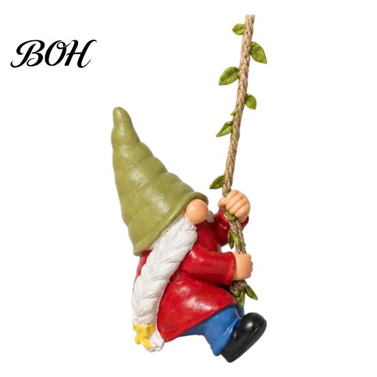 Weatherproof Patio Statues Hanging Gnome Statue Decoration, Climbing Gnomes Figurine, Waterproof Outdoor Lively Courtyard Accents Ornament for Garden