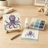 DIY Beginner Friendly Mosaic Kit Mosaic Craft Supply Glass Mosaic Kit  Ocean Animals Theme