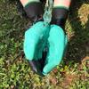 Gants de jardinage Garden Genie - Marque Garden Genie - Avec griffes en plastique ABS - Couleur verte