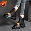 Fashion Woman Short Shoes Moccasin British Style Splicing Colour Ankle Boots for Women Y2k Chic and Elegant Pu Booties Goth Hot Footwear