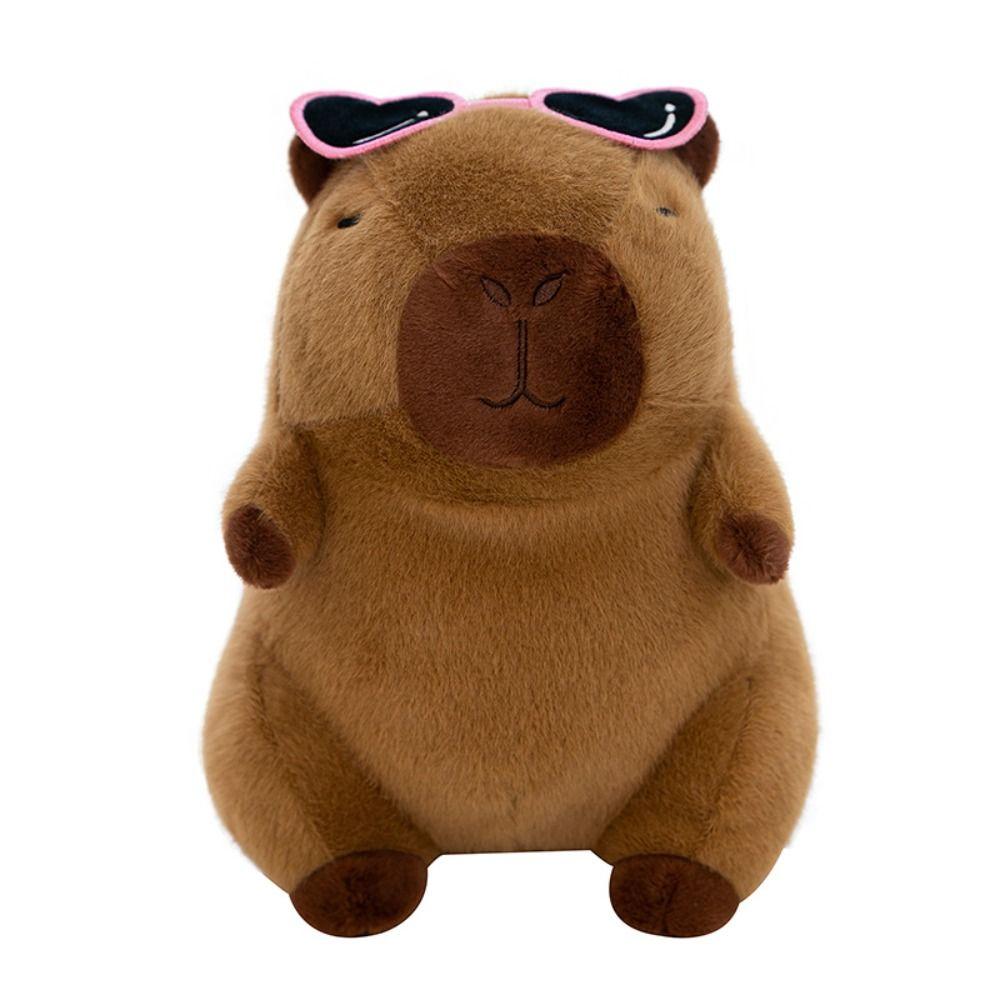 Simulation Capybara Plush Doll Cartoon Capibara Fluffty Doll Cute Capybara Plush Toy  Home Decor