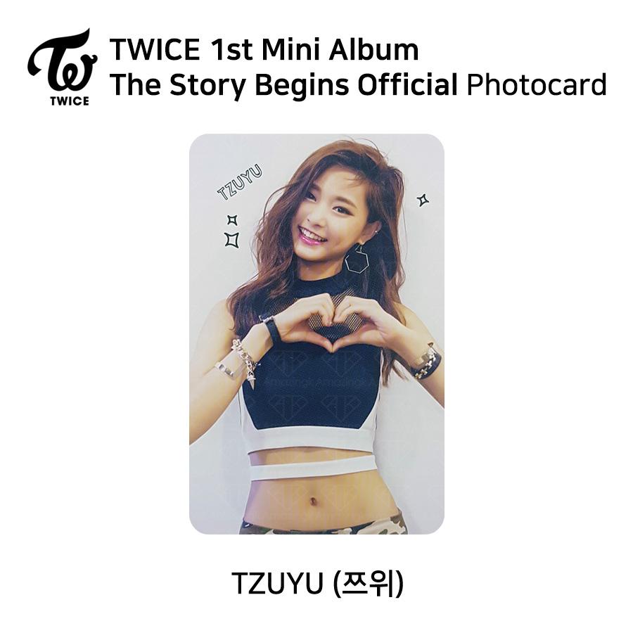 Twice 1-й мини-альбом The Story Begins Официальная фотокарточка RED WHITE Версия KPOP