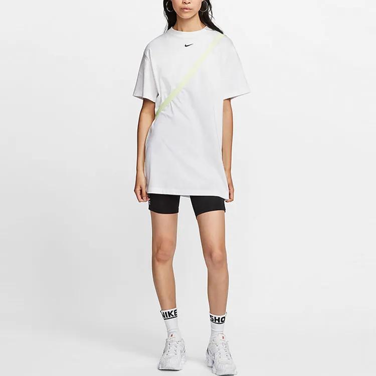 Nike Short Sleeved Dress Women's White (Unisex) Short-Sleeved Dresses CJ2243 100
