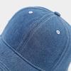 Модная корейская однотонная джинсовая бейсболка для женщин и мужчин, Snapback, уличный козырек от солнца, повседневная хип-хоп кепка с отверстием для хвоста, регулируемая