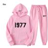 ESSENTIALS 1977 Модный флисовый комплект с худи - Унисекс Свободный крой Свитшот